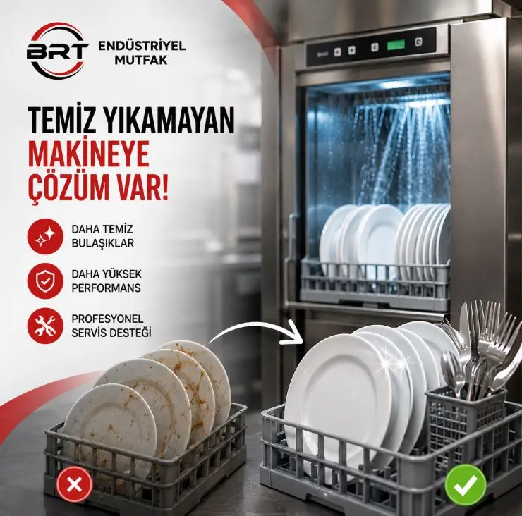 Endüstriyel Bulaşık Makinesi Neden Temiz Yıkamıyor? Çözüm Önerileri