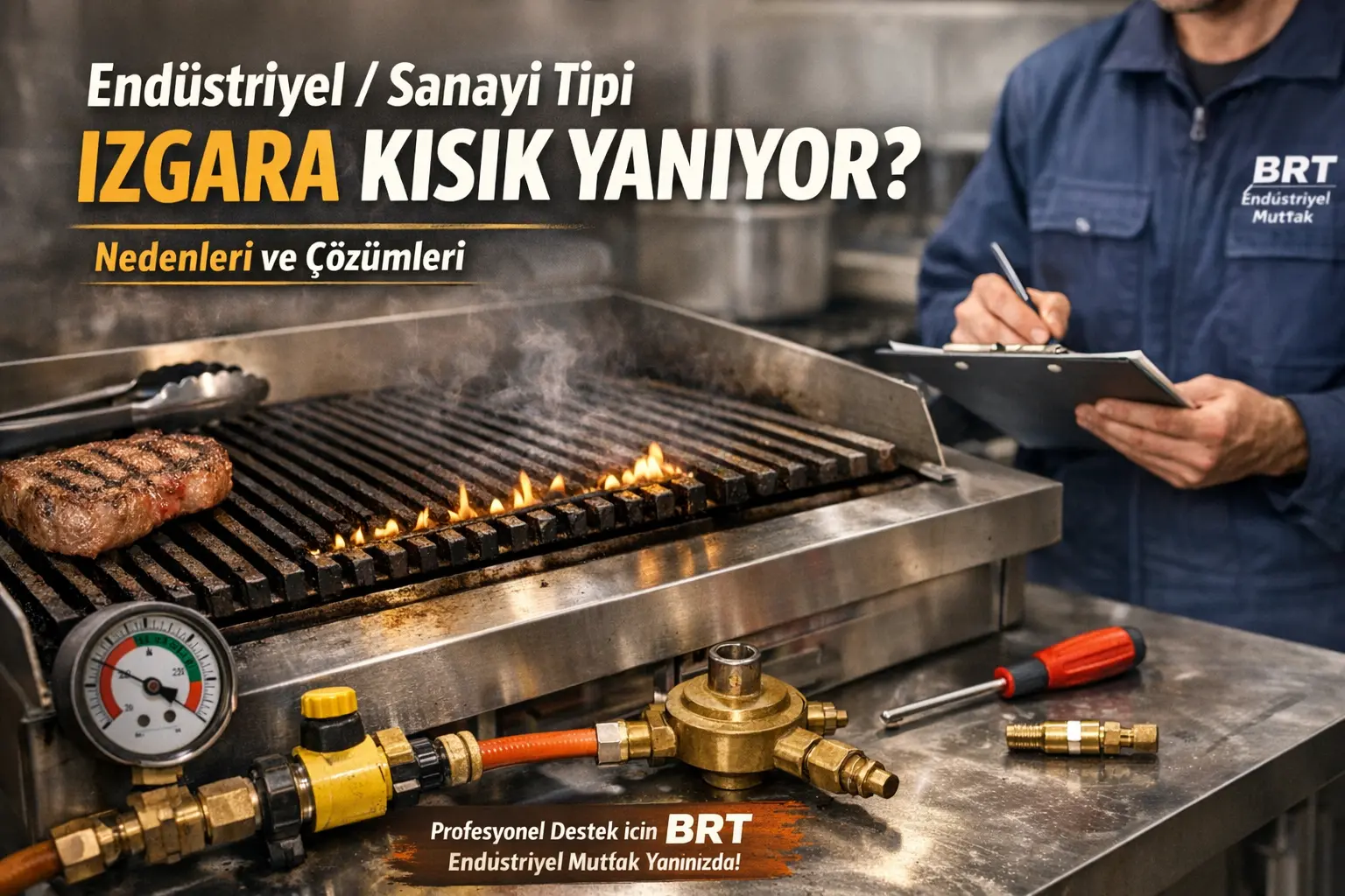 Sanayi Tipi Izgara Kısık Yanıyor